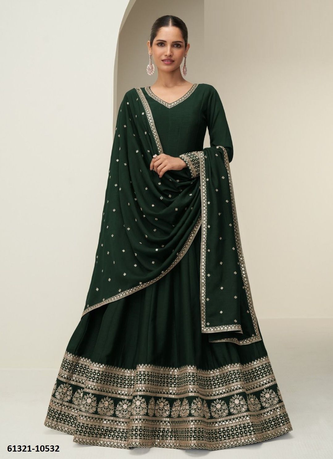 CHANDRIKA - Catalog # 61321 (Set of 4 Readymade Gowns) by Aashirwad CHANDRIKA - Catalog # 61321 (Set of 4 Readymade Gowns) by Aashirwad