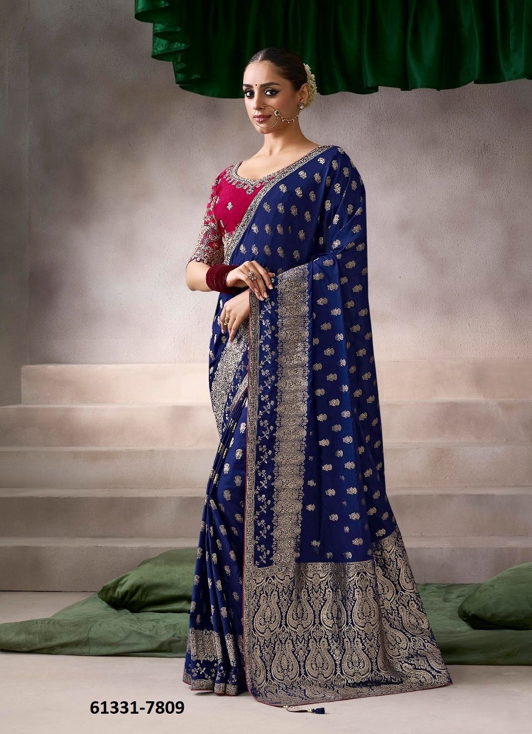 KAMALA SILK - Catalog # 61331 (Set of 10 Sarees) by Kira Fashions