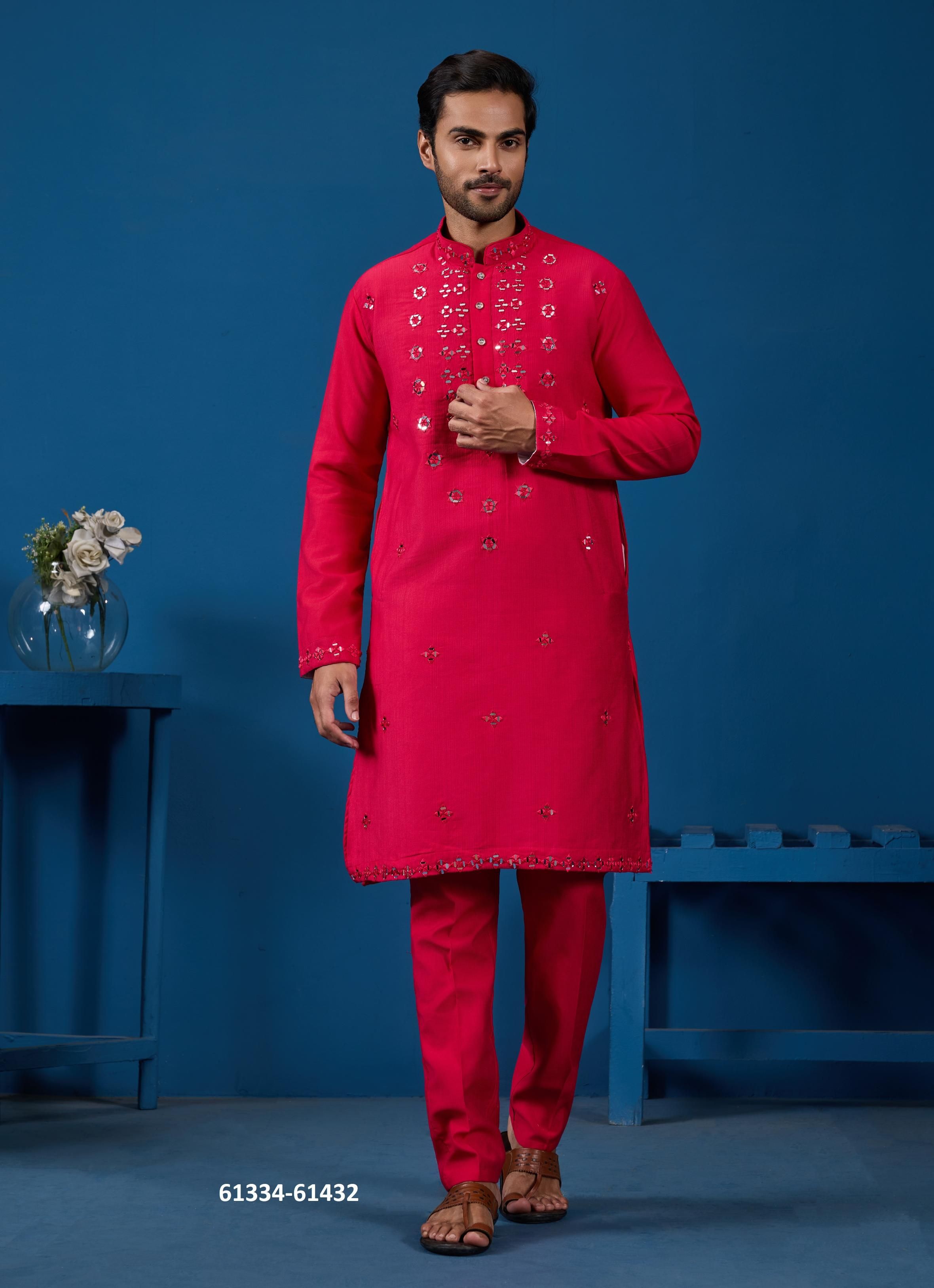 ROYAL OCCASIONS - Catalog # 61334 (Set of 3 Men's Ethnic Wear) by Desi Muse