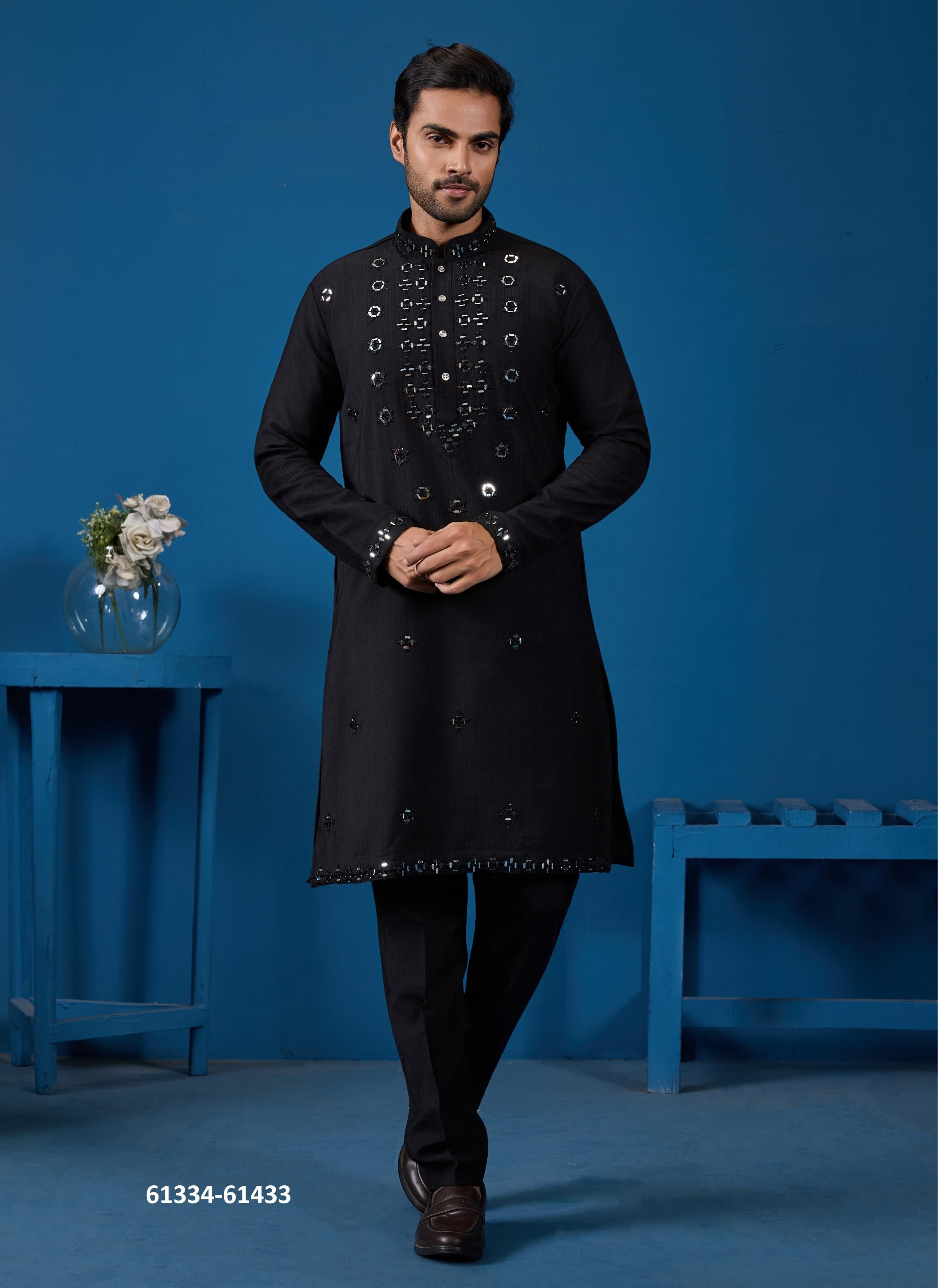 ROYAL OCCASIONS - Catalog # 61334 (Set of 3 Men's Ethnic Wear) by Desi Muse