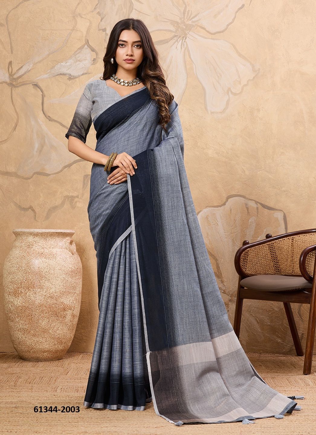 KARAGIRI 2 - Catalog # 61344 (Set of 6 Sarees) by Meheriya