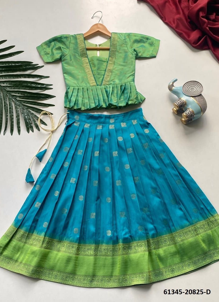 KIDS 20825 - Catalog # 61345 (Set of 7 Readymade Lehengas) by Serengeti KIDS 20825 - Catalog # 61345 (Set of 7 Readymade Lehengas) by Serengeti