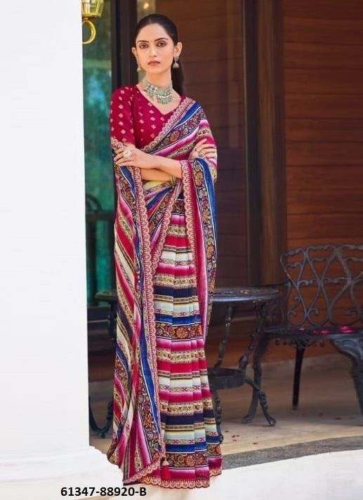 LATIKA - Catalog # 61347 (Set of 6 Sarees) by Vipul Fashions LATIKA - Catalog # 61347 (Set of 6 Sarees) by Vipul Fashions