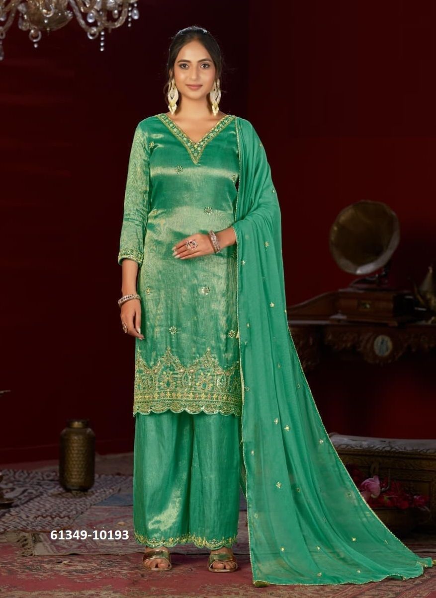 KAVITA - Catalog # 61349 (Set of 4 Readymade Salwar Suits) by Rangoon