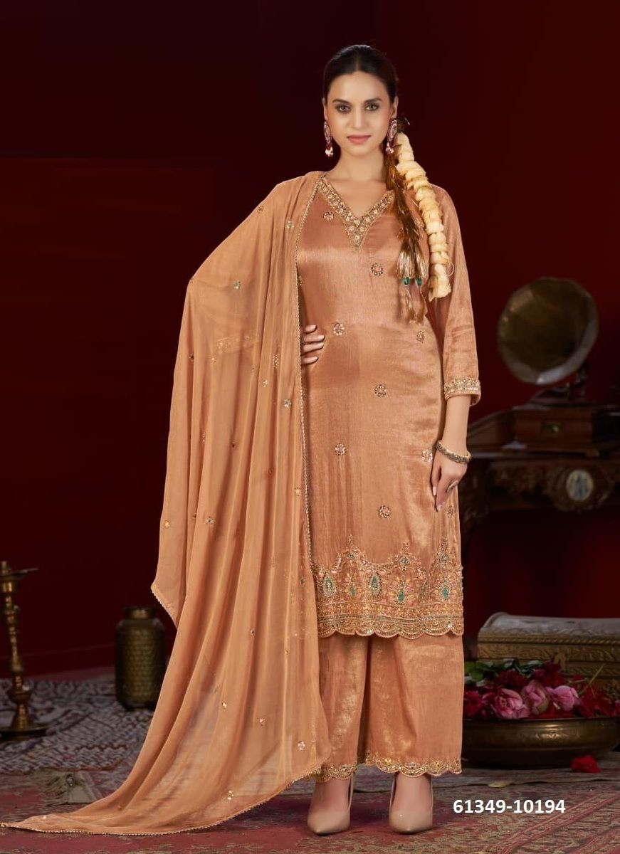 KAVITA - Catalog # 61349 (Set of 4 Readymade Salwar Suits) by Rangoon