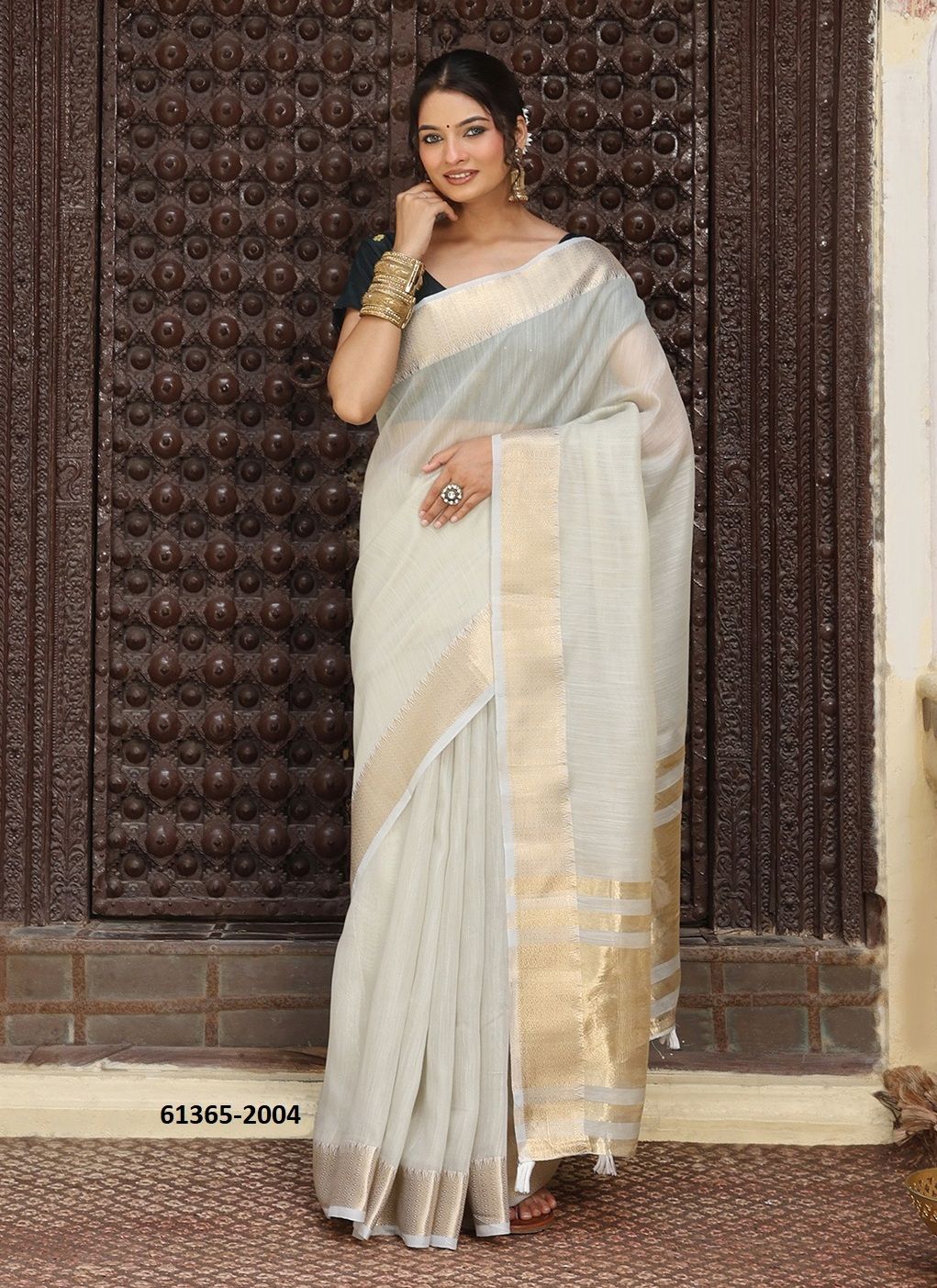 PRAGUE 2 - Catalog # 61365 (Set of 5 Sarees) by Desi Muse