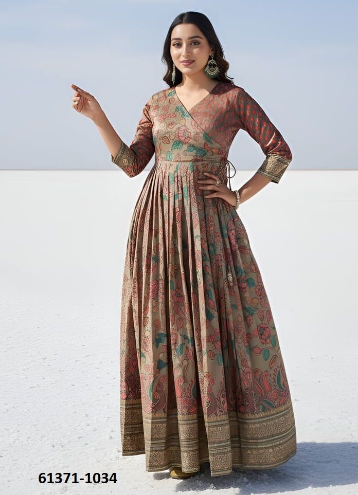 ANARKALI FLOOR-LENGTH - Catalog # 61371 (Set of 4 Readymade Gowns) by Desi Muse ANARKALI FLOOR-LENGTH - Catalog # 61371 (Set of 4 Readymade Gowns) by Desi Muse