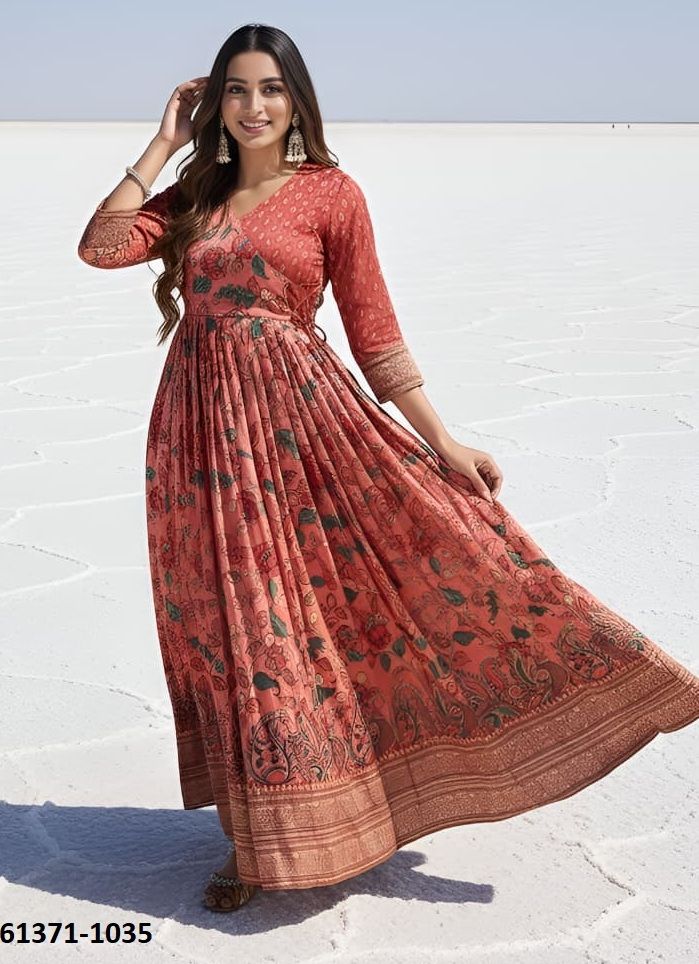 ANARKALI FLOOR-LENGTH - Catalog # 61371 (Set of 4 Readymade Gowns) by Desi Muse ANARKALI FLOOR-LENGTH - Catalog # 61371 (Set of 4 Readymade Gowns) by Desi Muse