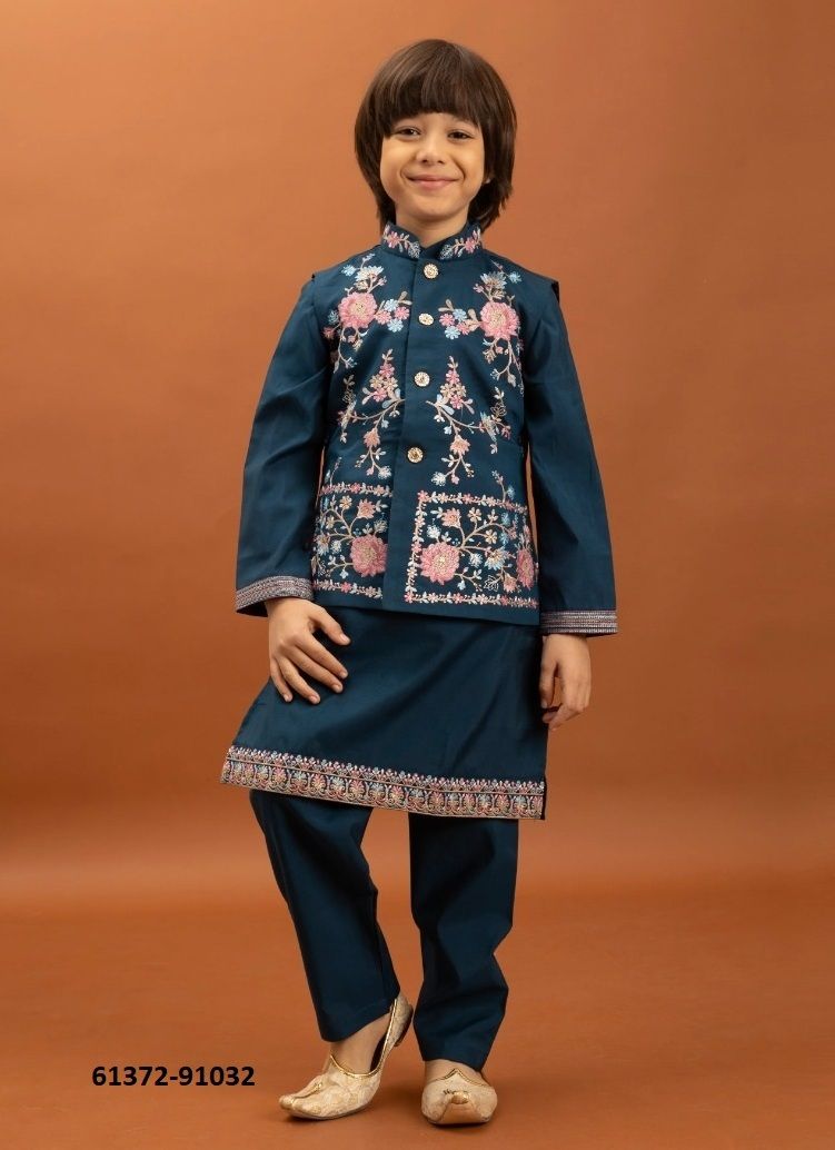 NAZRANA KIDS WEAR - Catalog # 61372 (Set of 5 Men's Ethnic Wear) by Aabharan