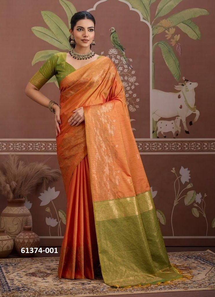 KONTESSA PICHWAI - Catalog # 61374 (Set of 6 Sarees) by Rajtex Fabrics KONTESSA PICHWAI - Catalog # 61374 (Set of 6 Sarees) by Rajtex Fabrics