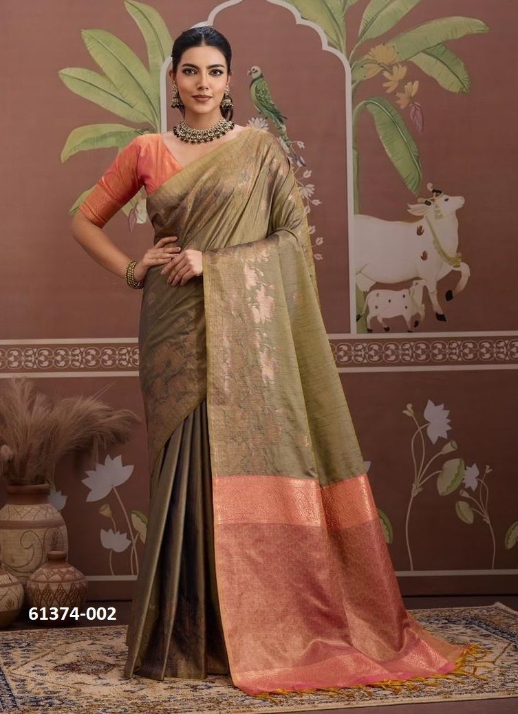 KONTESSA PICHWAI - Catalog # 61374 (Set of 6 Sarees) by Rajtex Fabrics KONTESSA PICHWAI - Catalog # 61374 (Set of 6 Sarees) by Rajtex Fabrics