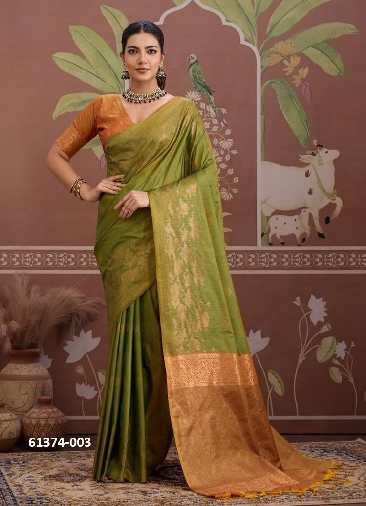 KONTESSA PICHWAI - Catalog # 61374 (Set of 6 Sarees) by Rajtex Fabrics KONTESSA PICHWAI - Catalog # 61374 (Set of 6 Sarees) by Rajtex Fabrics