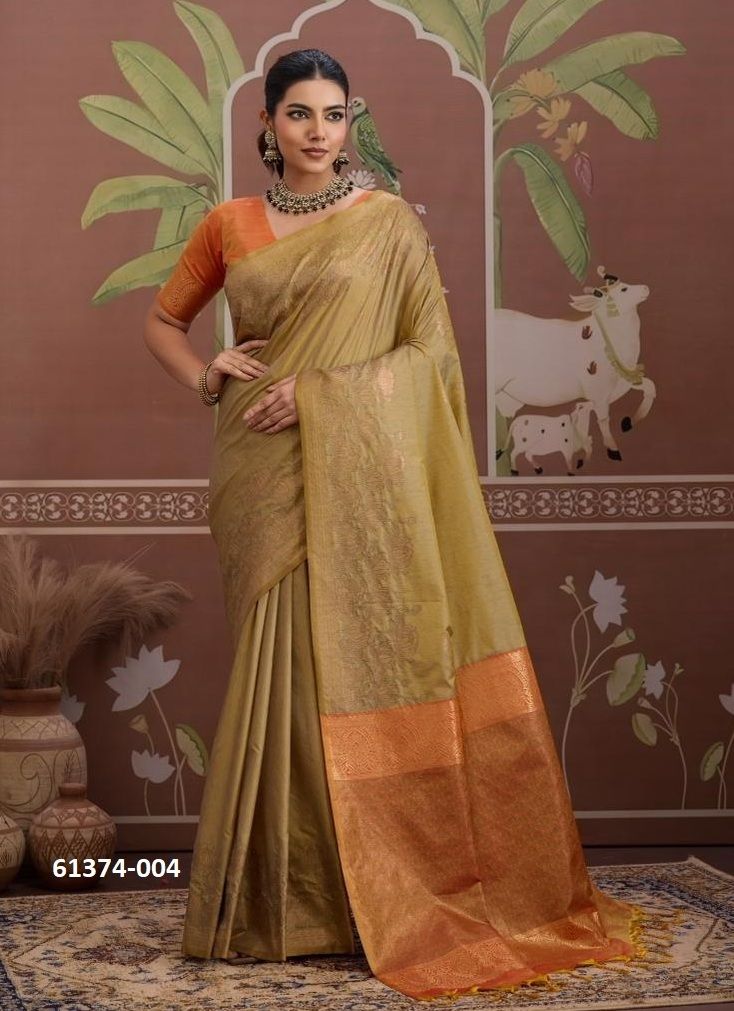 KONTESSA PICHWAI - Catalog # 61374 (Set of 6 Sarees) by Rajtex Fabrics KONTESSA PICHWAI - Catalog # 61374 (Set of 6 Sarees) by Rajtex Fabrics