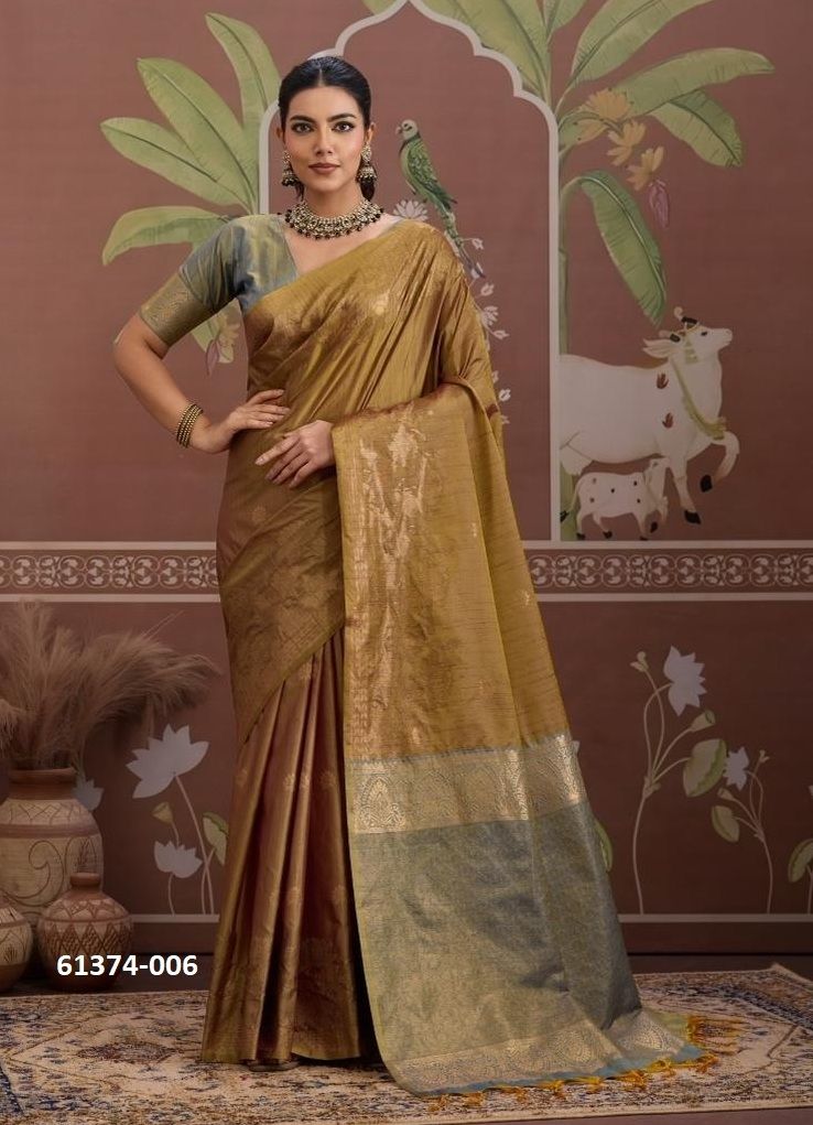 KONTESSA PICHWAI - Catalog # 61374 (Set of 6 Sarees) by Rajtex Fabrics KONTESSA PICHWAI - Catalog # 61374 (Set of 6 Sarees) by Rajtex Fabrics