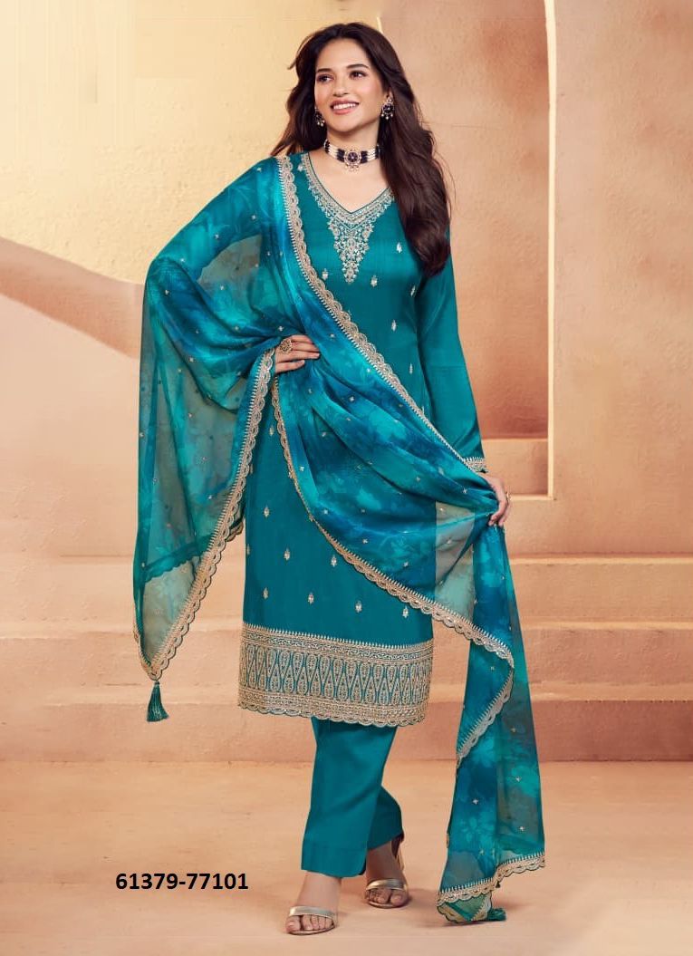 FALAK - Catalog # 61379 (Set of 4 Semi-Stitched / Un-Stitched Suits) by Vinay Fashion LLP FALAK - Catalog # 61379 (Set of 4 Semi-Stitched / Un-Stitched Suits) by Vinay Fashion LLP