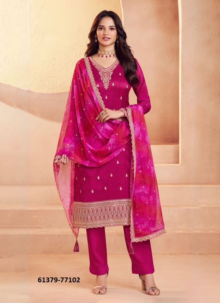 FALAK - Catalog # 61379 (Set of 4 Semi-Stitched / Un-Stitched Suits) by Vinay Fashion LLP FALAK - Catalog # 61379 (Set of 4 Semi-Stitched / Un-Stitched Suits) by Vinay Fashion LLP