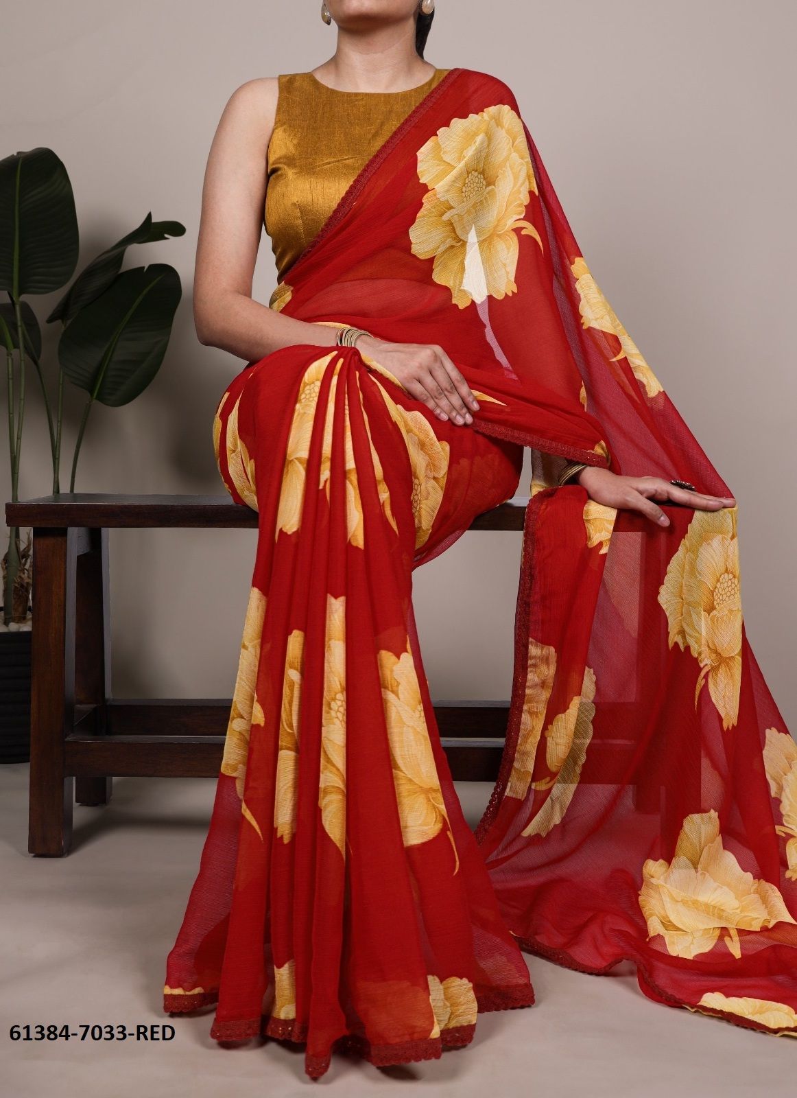 FLORAL SERIES - Catalog # 61384 (Set of 4 Sarees) by Aabharan