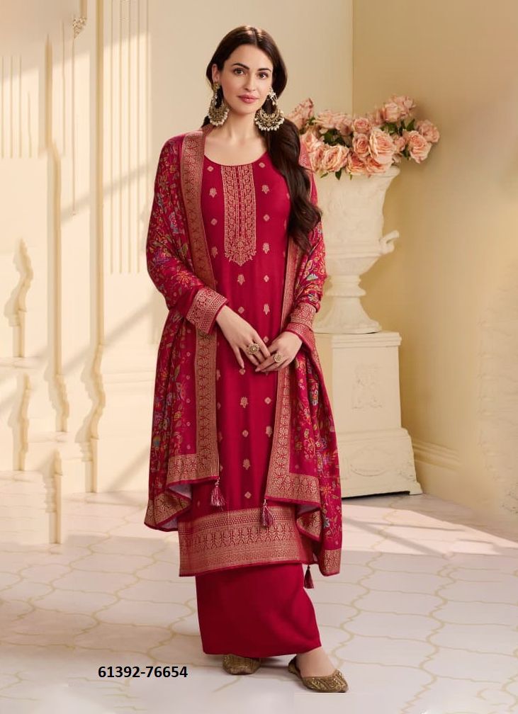 ANANTA 3 - Catalog # 61392 (Set of 6 Semi-Stitched / Un-Stitched Suits) by Vinay Fashion LLP