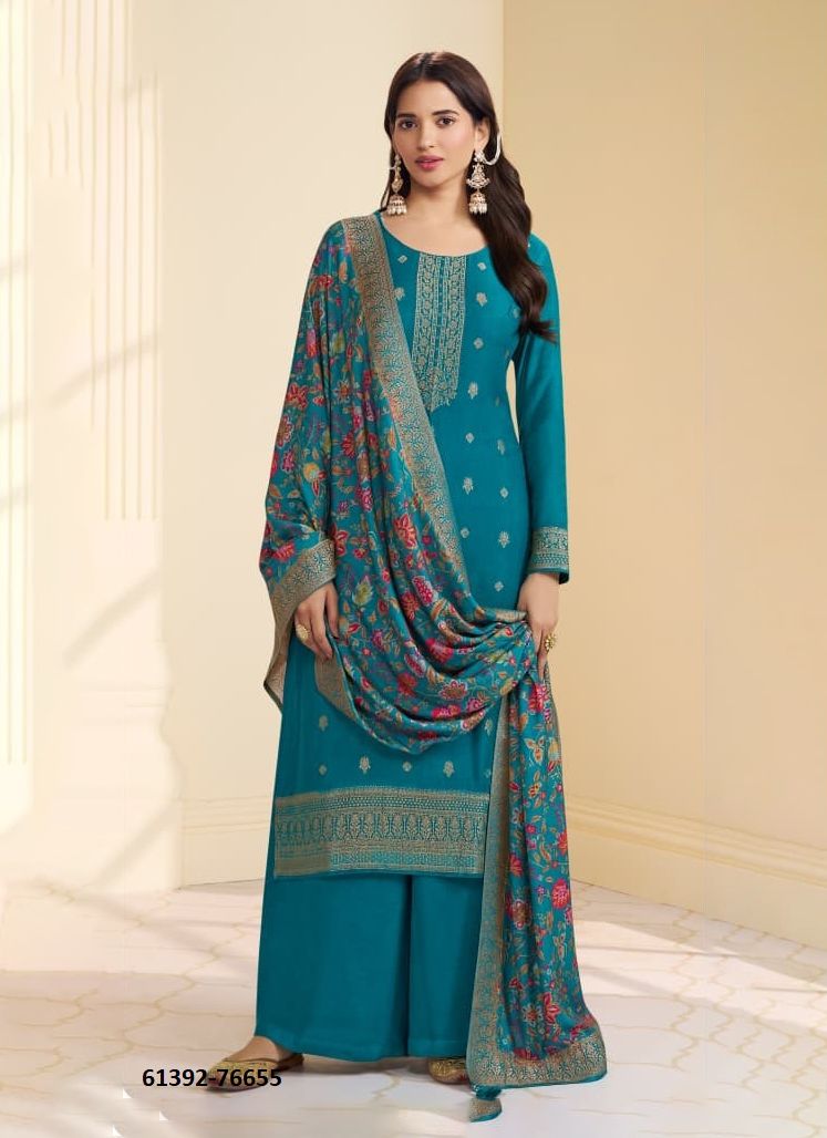 ANANTA 3 - Catalog # 61392 (Set of 6 Semi-Stitched / Un-Stitched Suits) by Vinay Fashion LLP