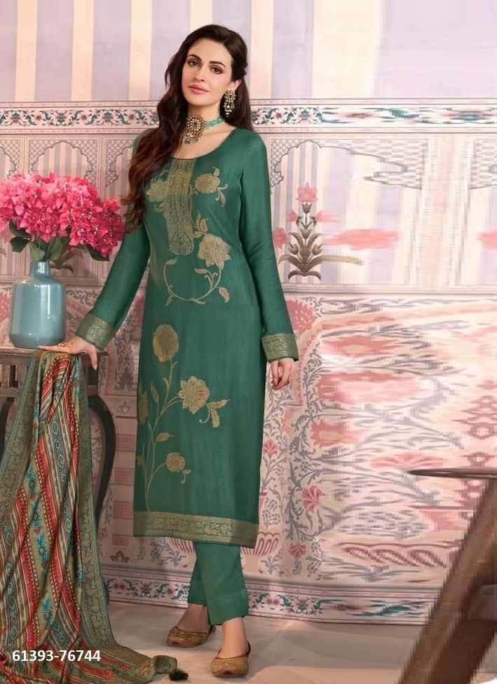 ANANTA 6 - Catalog # 61393 (Set of 6 Semi-Stitched / Un-Stitched Suits) by Vinay Fashion LLP