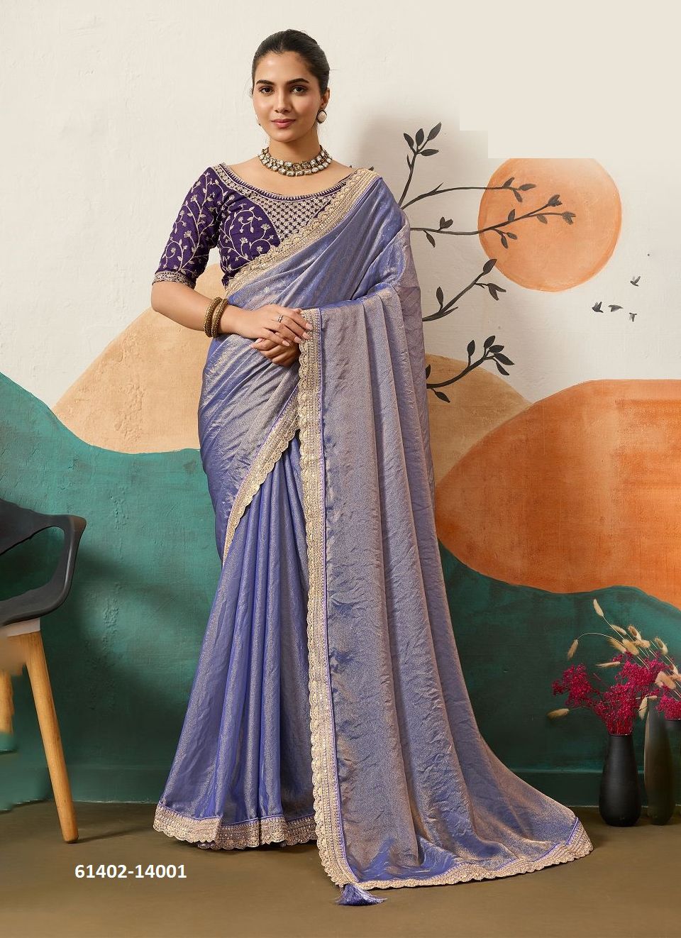 PRIREKA - Catalog # 61402 (Set of 6 Sarees) by Suma Designer PRIREKA - Catalog # 61402 (Set of 6 Sarees) by Suma Designer