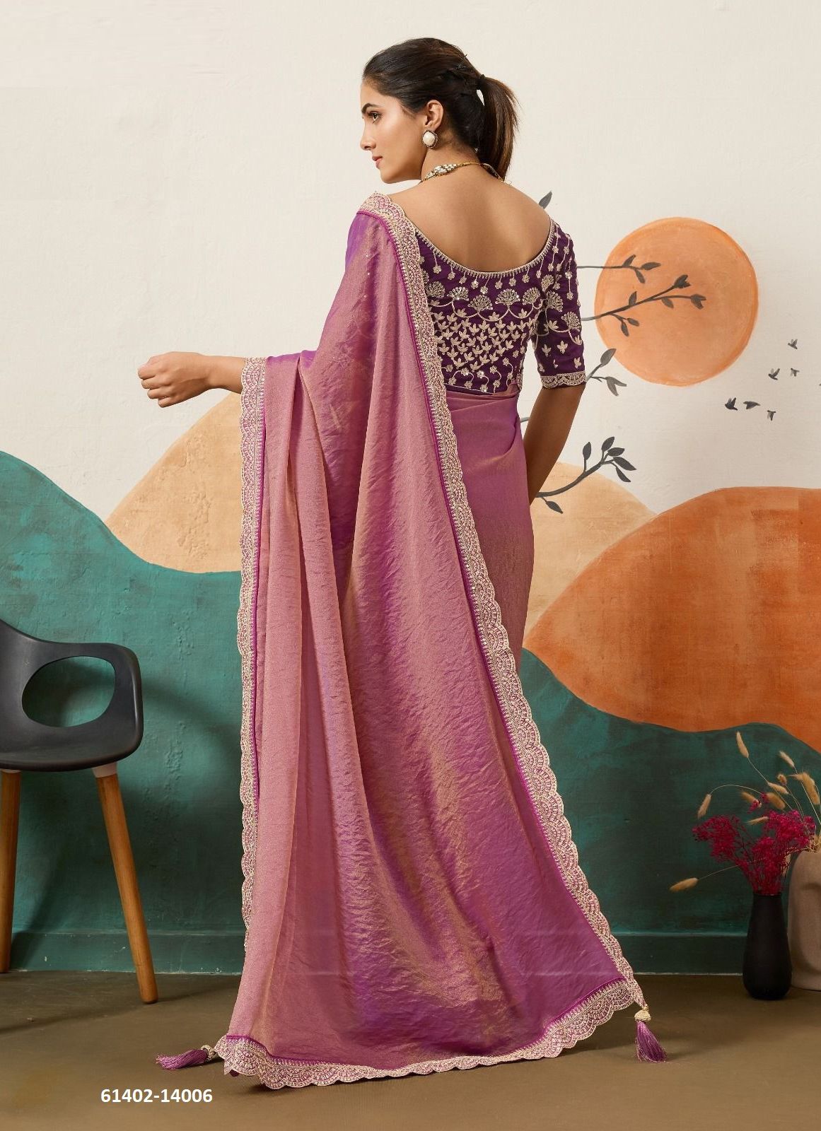 PRIREKA - Catalog # 61402 (Set of 6 Sarees) by Suma Designer PRIREKA - Catalog # 61402 (Set of 6 Sarees) by Suma Designer
