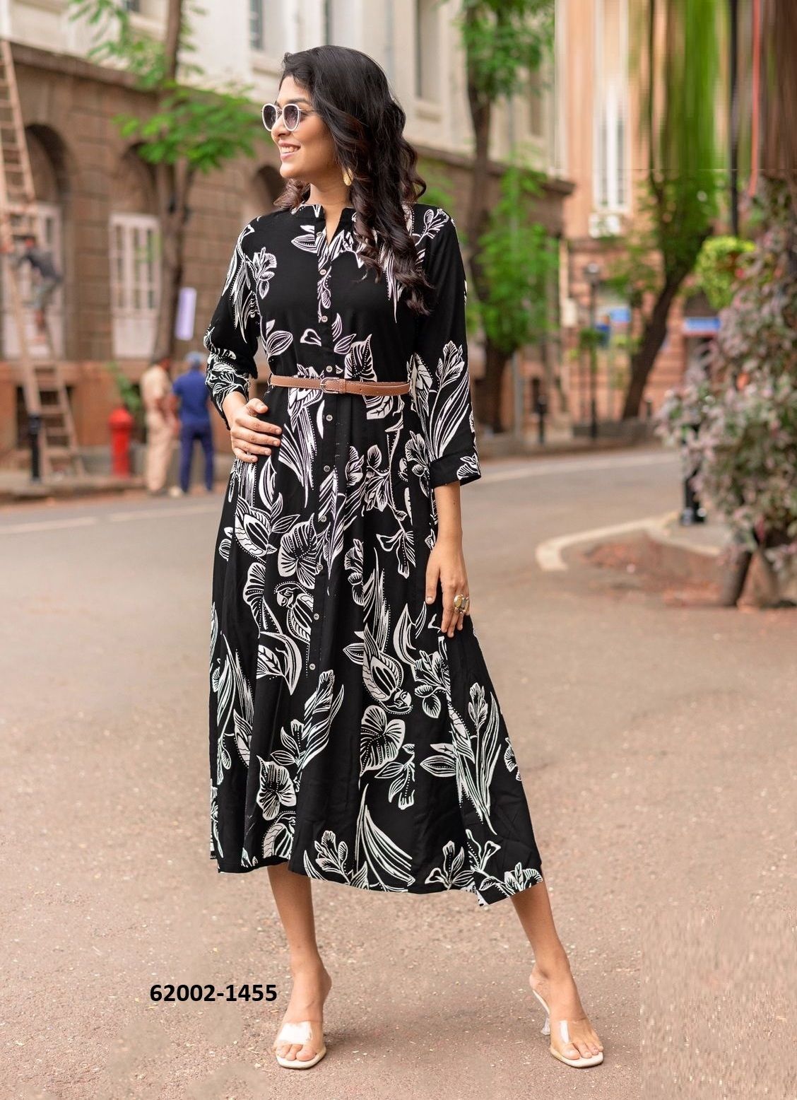 BELT 23 - Catalog # 62002 (Set of 6 Readymade Women's Kurtis / Tops) by Mittoo