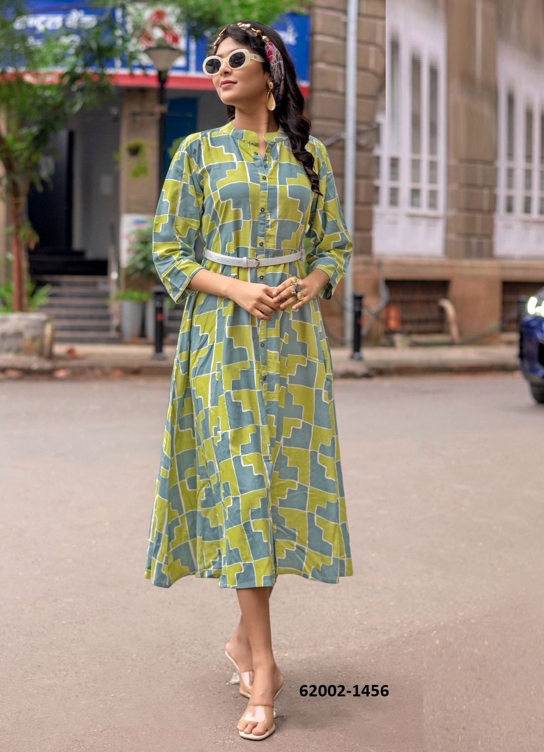 BELT 23 - Catalog # 62002 (Set of 6 Readymade Women's Kurtis / Tops) by Mittoo