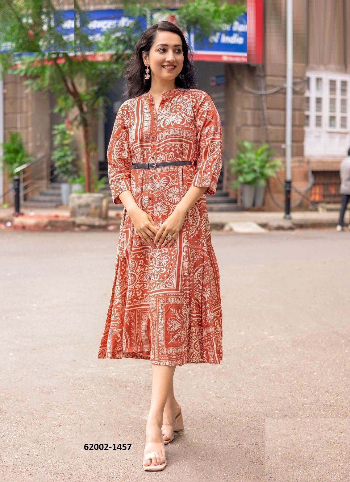 BELT 23 - Catalog # 62002 (Set of 6 Readymade Women's Kurtis / Tops) by Mittoo