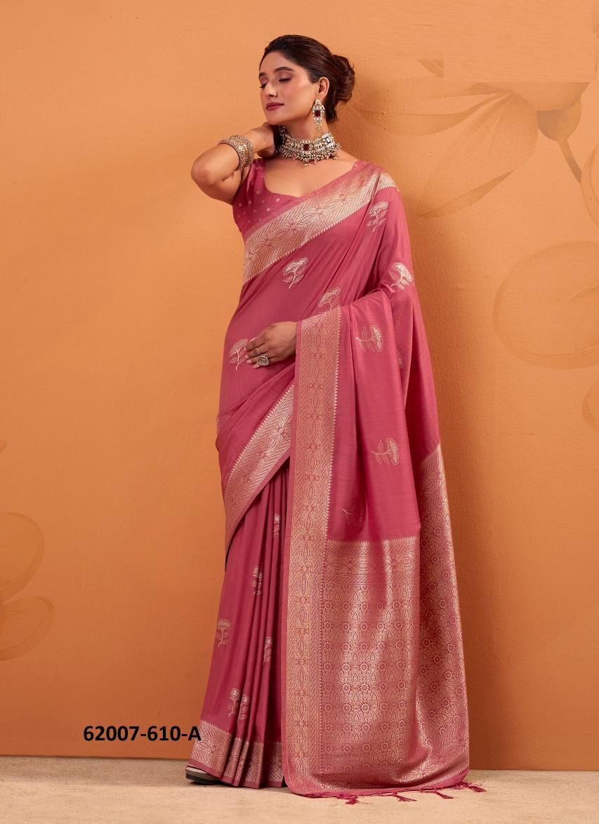 DHATU SILK - Catalog # 62007 (Set of 8 Sarees) by Serengeti DHATU SILK - Catalog # 62007 (Set of 8 Sarees) by Serengeti