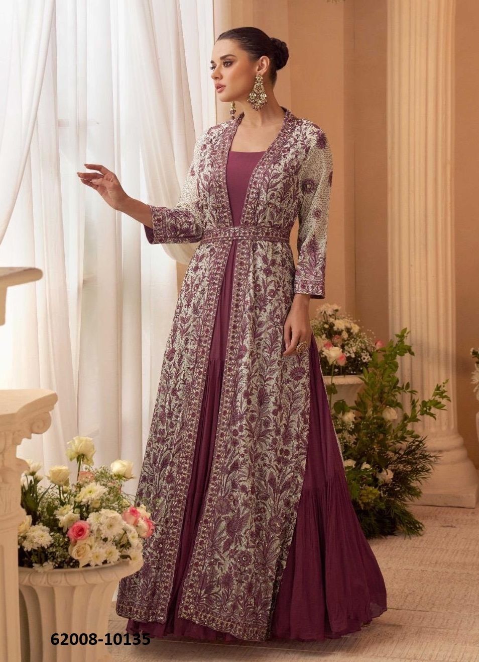KASMIRA - Catalog # 62008 (Set of 4 Readymade Gowns) by Sayuri Designer KASMIRA - Catalog # 62008 (Set of 4 Readymade Gowns) by Sayuri Designer