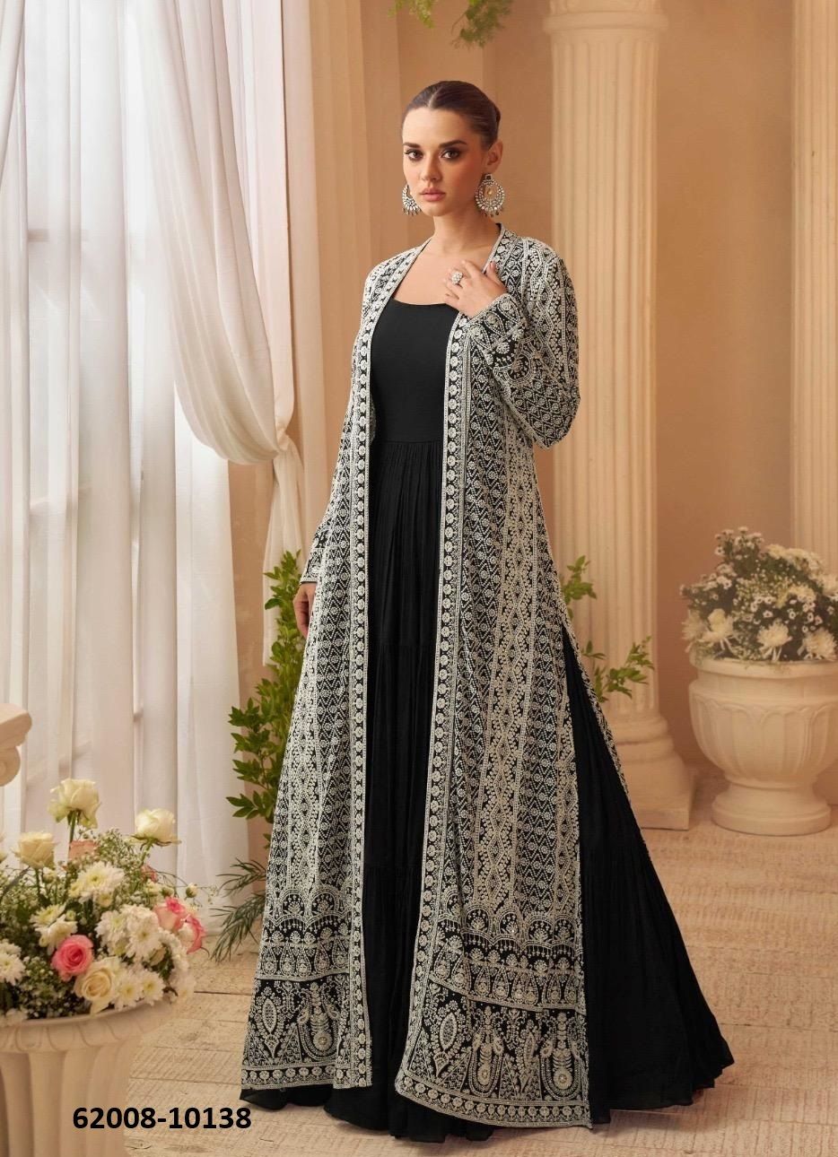KASMIRA - Catalog # 62008 (Set of 4 Readymade Gowns) by Sayuri Designer KASMIRA - Catalog # 62008 (Set of 4 Readymade Gowns) by Sayuri Designer