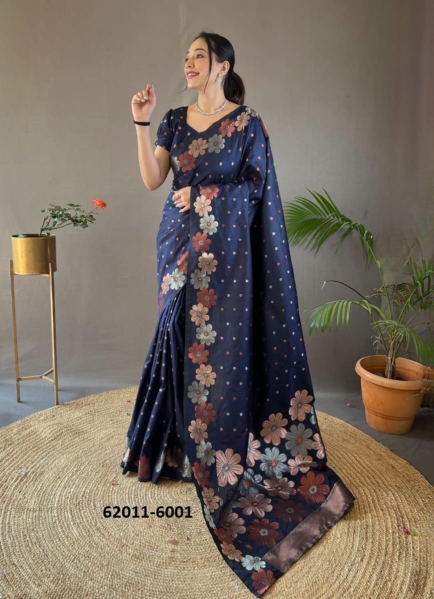 SIYA - Catalog # 62011 (Set of 6 Sarees) by Aabharan SIYA - Catalog # 62011 (Set of 6 Sarees) by Aabharan