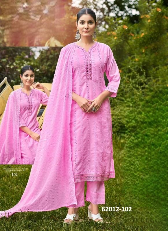 SAKSHI - Catalog # 62012 (Set of 7 SIZE-SETS [Readymade Salwar Suits]) by Desi Muse