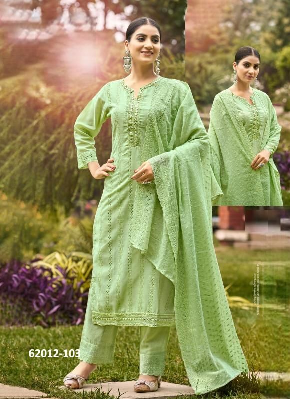 SAKSHI - Catalog # 62012 (Set of 7 SIZE-SETS [Readymade Salwar Suits]) by Desi Muse