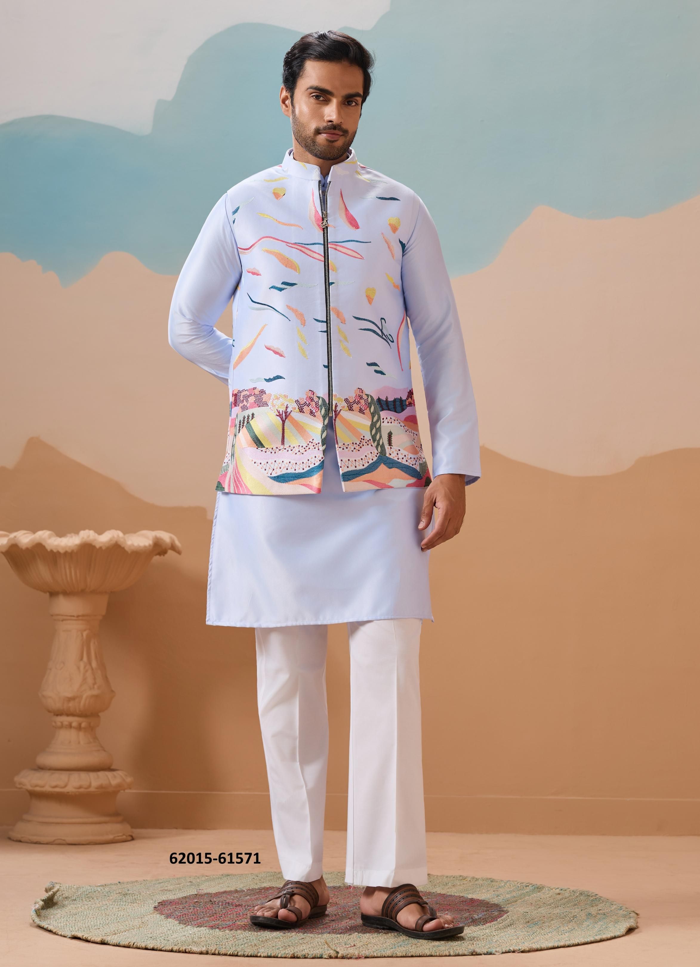 CARNIVAL - Catalog # 62015 (Set of 3 Men's Ethnic Wear) by Meheriya CARNIVAL - Catalog # 62015 (Set of 3 Men's Ethnic Wear) by Meheriya