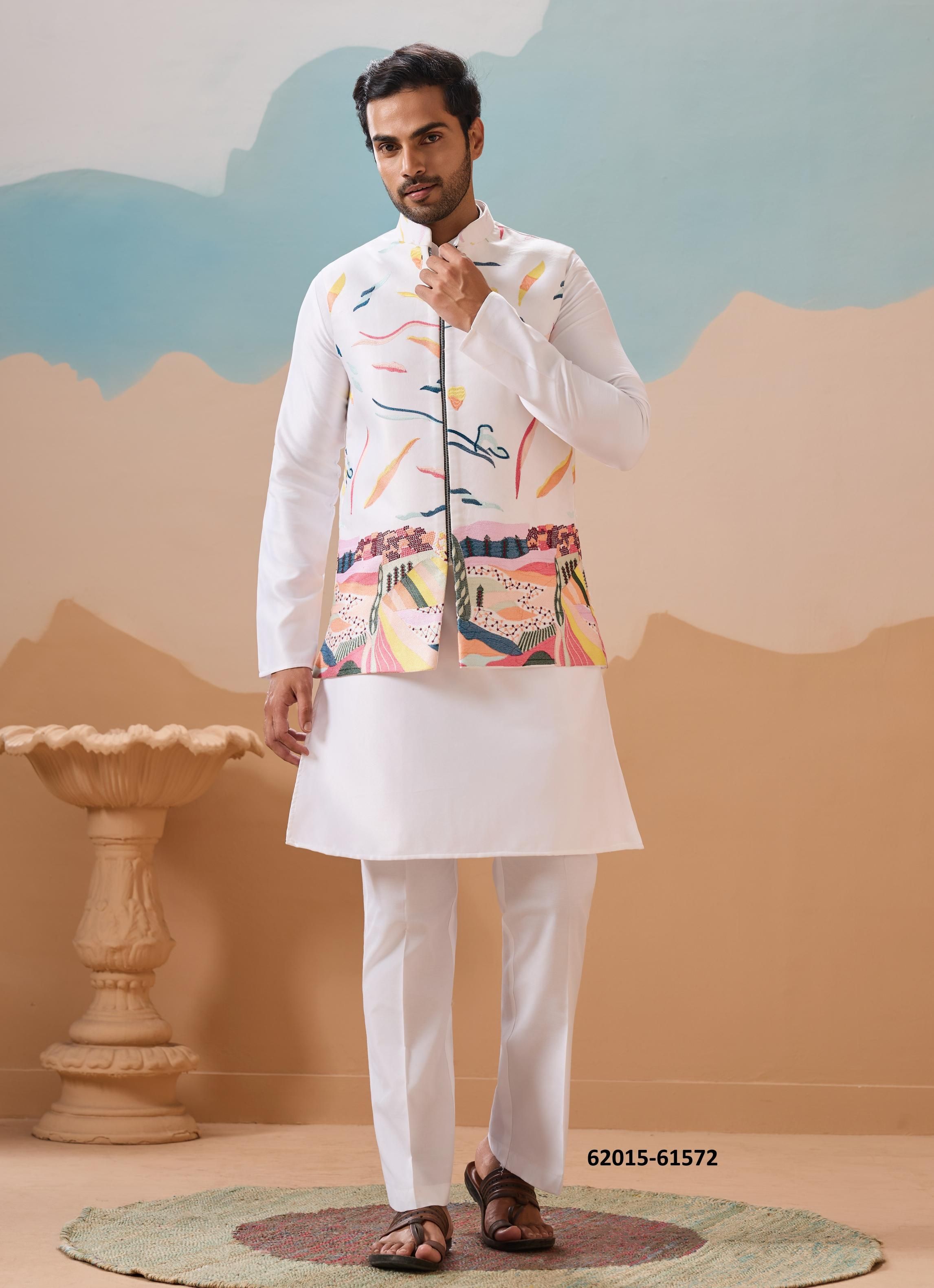 CARNIVAL - Catalog # 62015 (Set of 3 Men's Ethnic Wear) by Meheriya CARNIVAL - Catalog # 62015 (Set of 3 Men's Ethnic Wear) by Meheriya