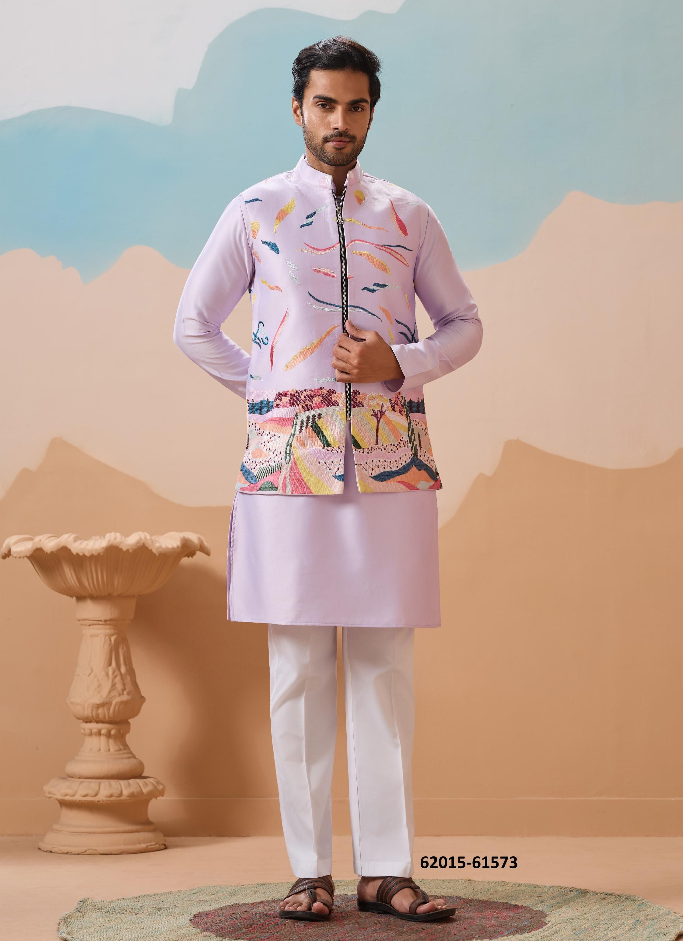 CARNIVAL - Catalog # 62015 (Set of 3 Men's Ethnic Wear) by Meheriya CARNIVAL - Catalog # 62015 (Set of 3 Men's Ethnic Wear) by Meheriya