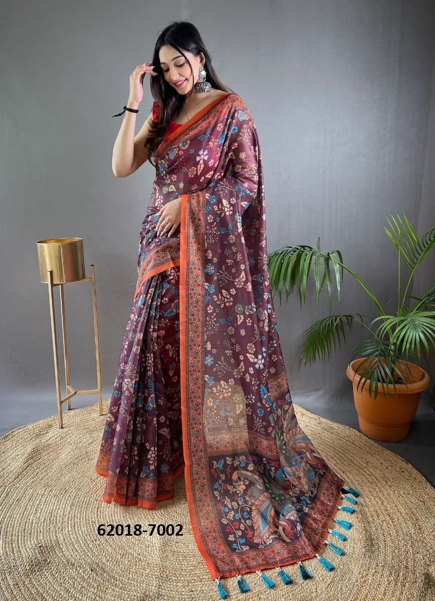 RAKSHA - Catalog # 62018 (Set of 7 Sarees) by Aabharan RAKSHA - Catalog # 62018 (Set of 7 Sarees) by Aabharan