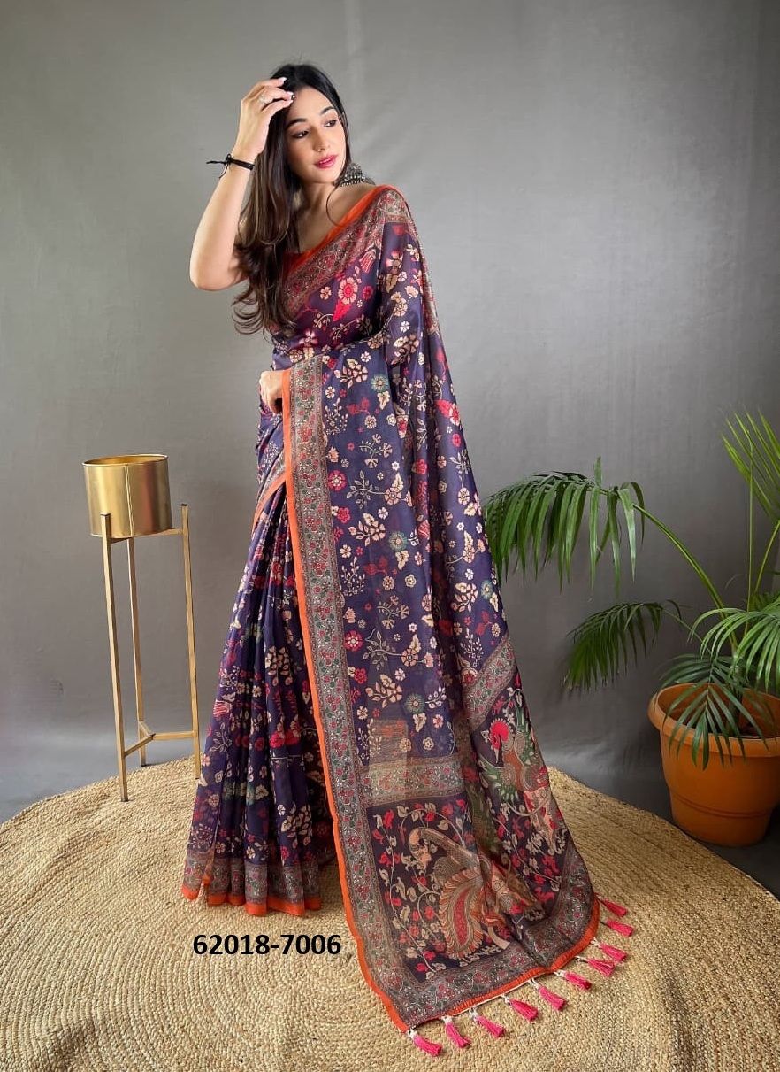 RAKSHA - Catalog # 62018 (Set of 7 Sarees) by Aabharan RAKSHA - Catalog # 62018 (Set of 7 Sarees) by Aabharan
