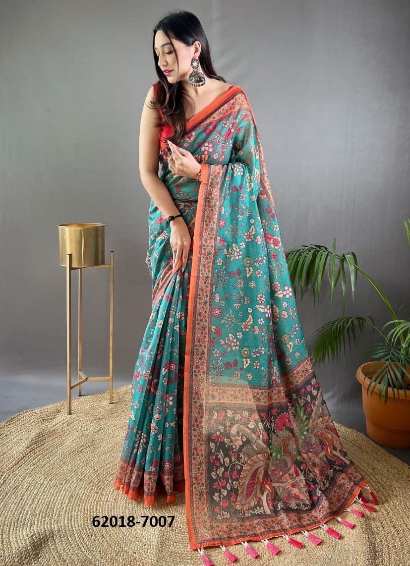 RAKSHA - Catalog # 62018 (Set of 7 Sarees) by Aabharan RAKSHA - Catalog # 62018 (Set of 7 Sarees) by Aabharan