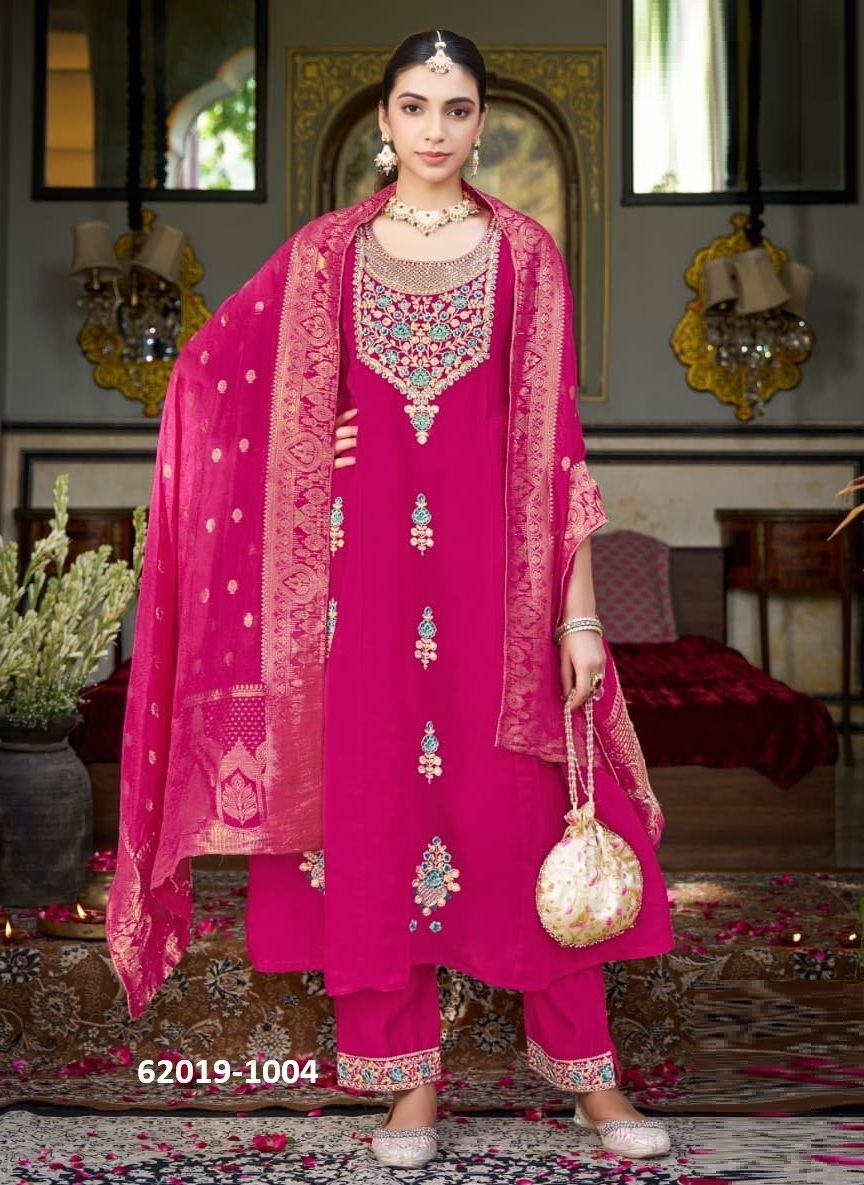 FESTIVE - Catalog # 62019 (Set of 4 Readymade Salwar Suits) by Karissa
