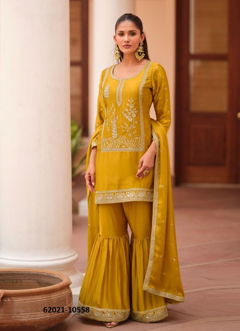 MOHINI - Catalog # 62021 (Set of 3 Readymade Salwar Suits) by Aashirwad