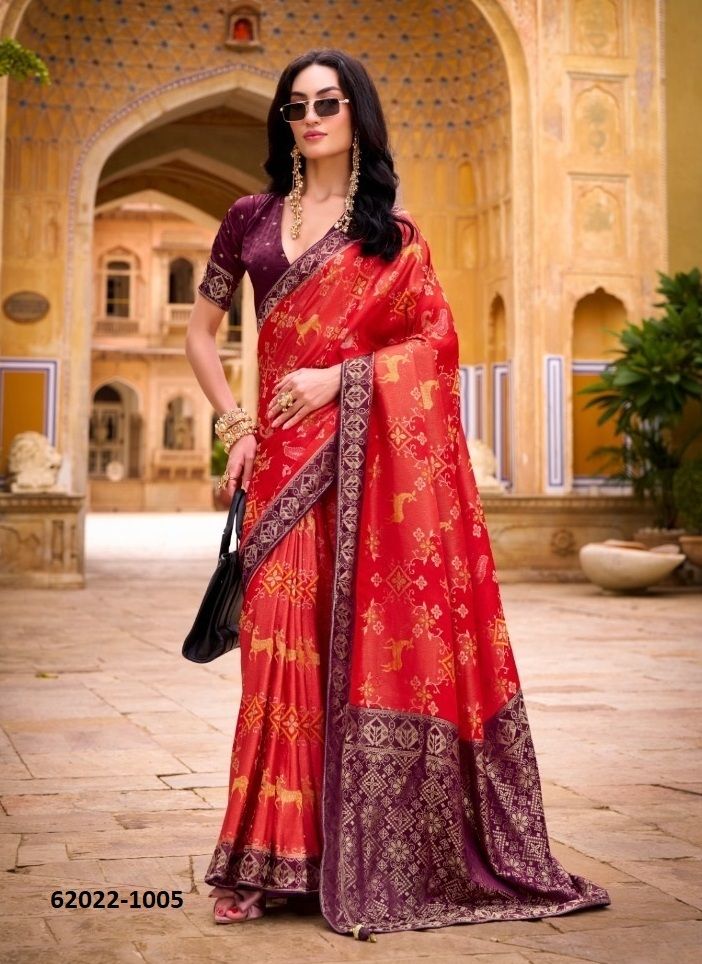 AARADHYAM - Catalog # 62022 (Set of 6 Sarees) by Trikaashi AARADHYAM - Catalog # 62022 (Set of 6 Sarees) by Trikaashi