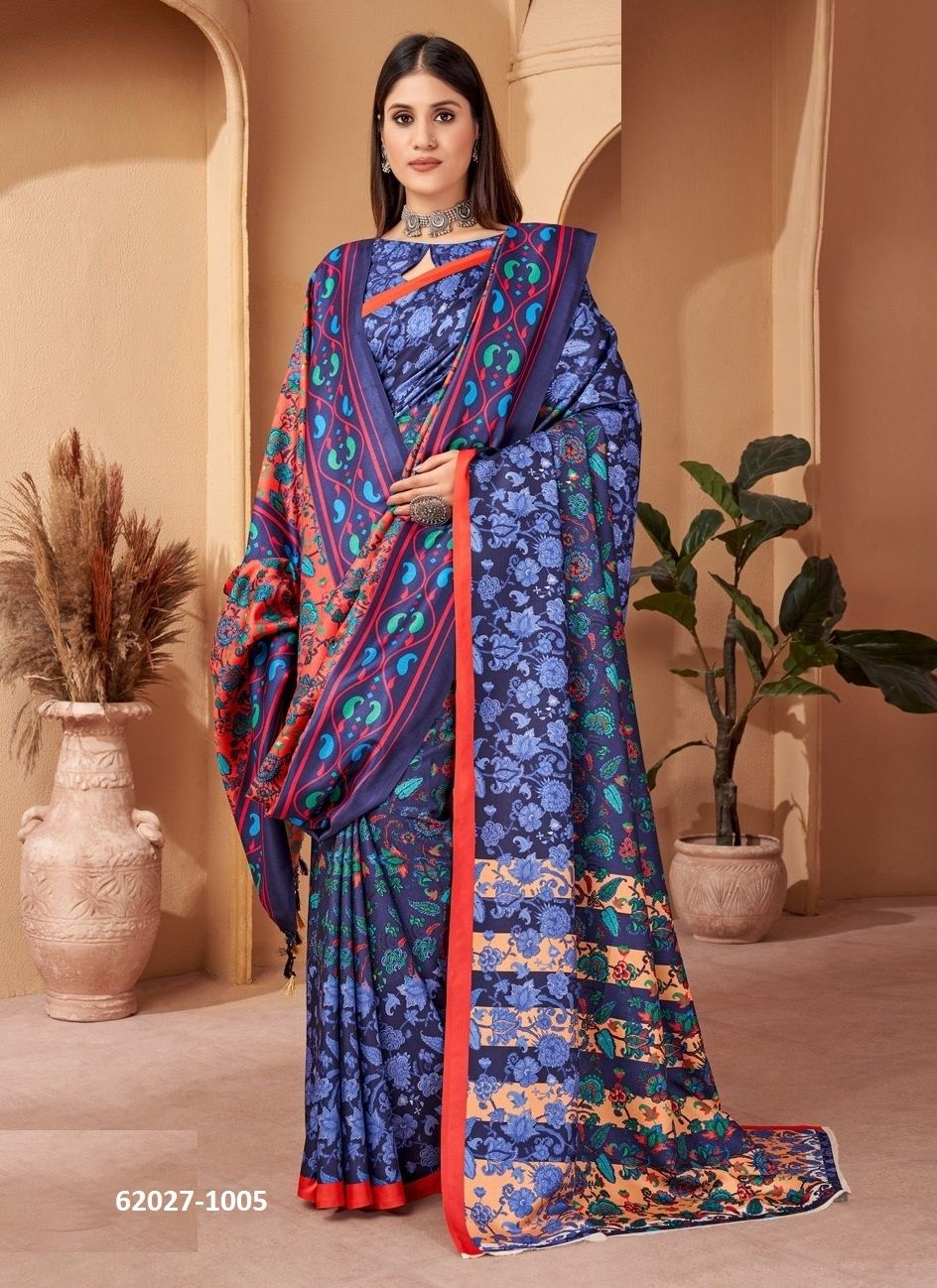 PASHMINA SAREES WITH SHAWL - Catalog # 62027 (Set of 10 Sarees) by Meheriya PASHMINA SAREES WITH SHAWL - Catalog # 62027 (Set of 10 Sarees) by Meheriya