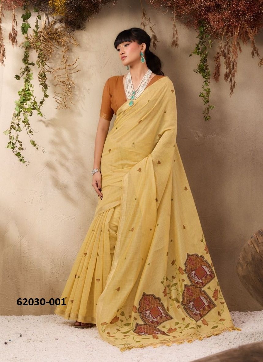SAANJH PICHWAI - Catalog # 62030 (Set of 6 Sarees) by Rajtex Fabrics SAANJH PICHWAI - Catalog # 62030 (Set of 6 Sarees) by Rajtex Fabrics