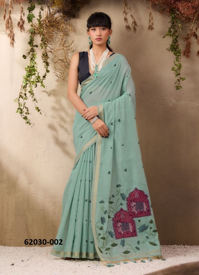 SAANJH PICHWAI - Catalog # 62030 (Set of 6 Sarees) by Rajtex Fabrics SAANJH PICHWAI - Catalog # 62030 (Set of 6 Sarees) by Rajtex Fabrics