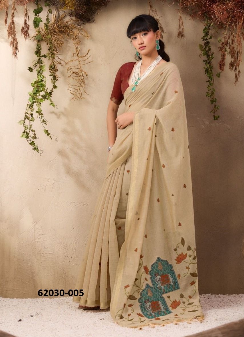 SAANJH PICHWAI - Catalog # 62030 (Set of 6 Sarees) by Rajtex Fabrics SAANJH PICHWAI - Catalog # 62030 (Set of 6 Sarees) by Rajtex Fabrics