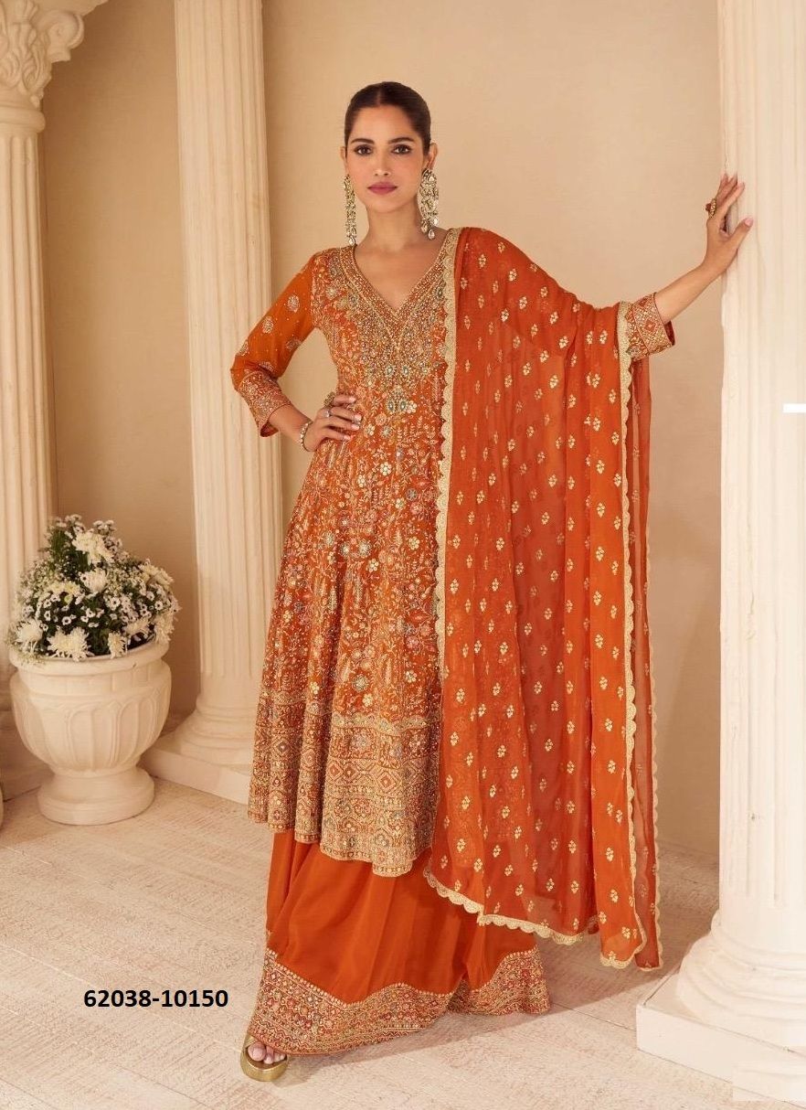 SANDHYA - Catalog # 62038 (Set of 4 Readymade Salwar Suits) by Sayuri Designer