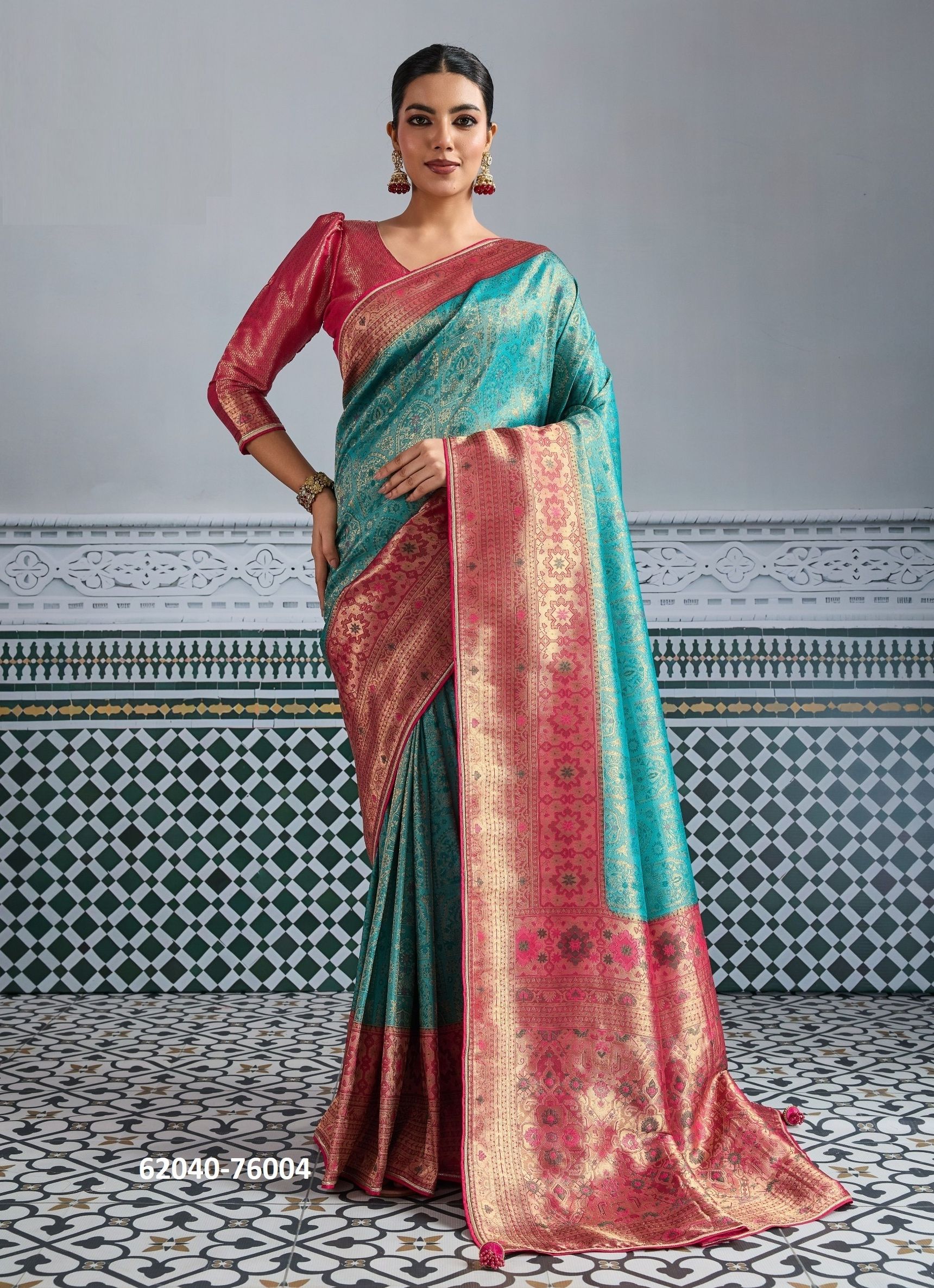 RAJVALLI 2 - Catalog # 62040 (Set of 2 Sarees) by S-Ethnic Lifestyle RAJVALLI 2 - Catalog # 62040 (Set of 2 Sarees) by S-Ethnic Lifestyle